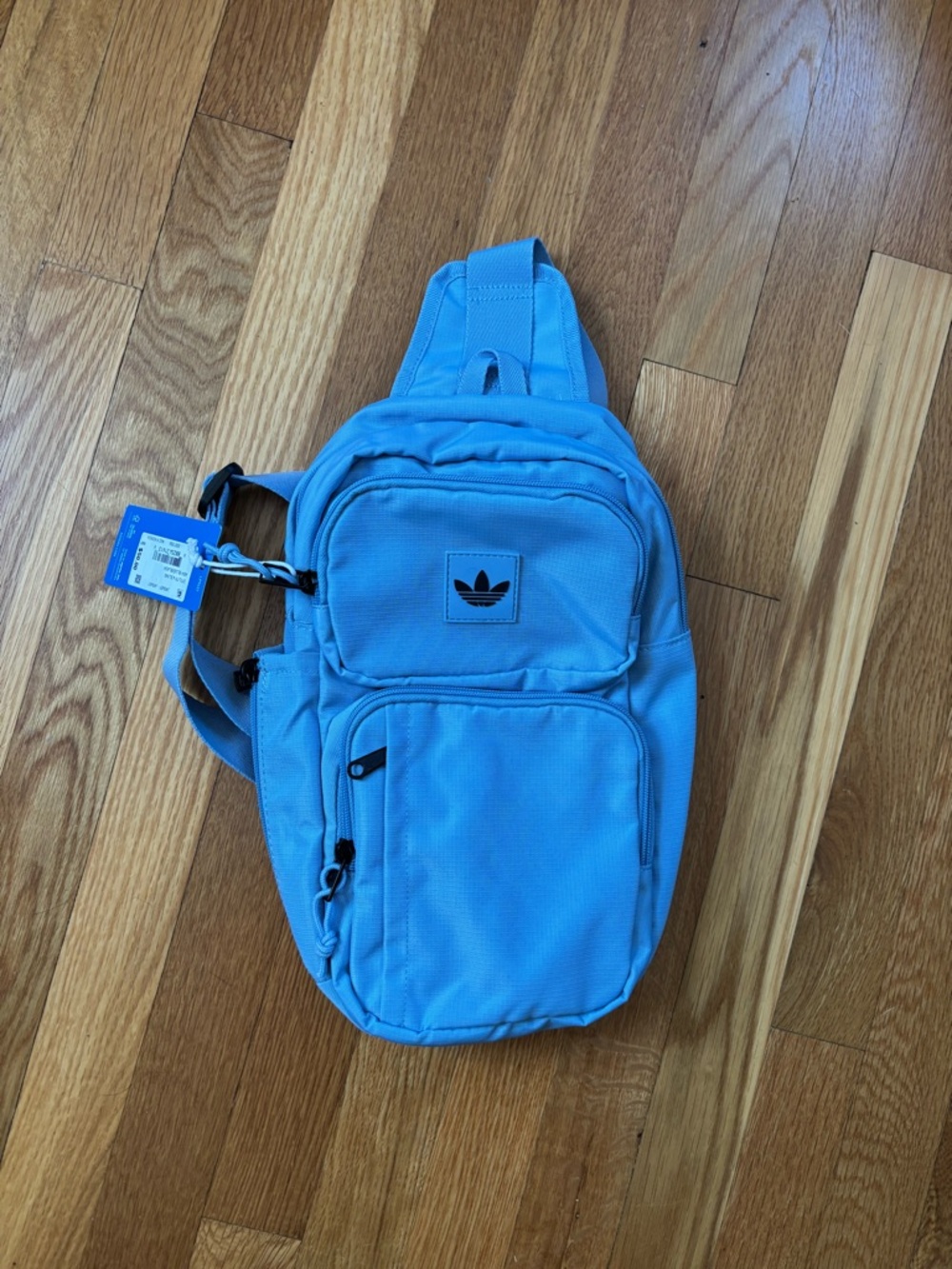 adidas Light Blue Sling Waist Bag